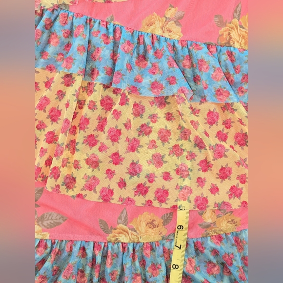 🆕 Betsy Johnson X Torrid Mesh Ruffle Maxi (Torrid 00) - Picture 13 of 14